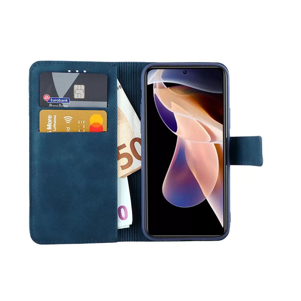 LIME ESSENTIAL ΘΗΚΗ XIAOMI REDMI NOTE 11 PRO PLUS 5G 6.67in  MAGNET BOOK STAND CLIP DARK BLUE - Image 5
