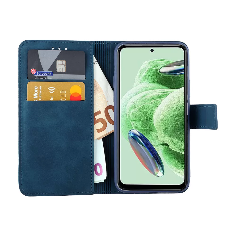 LIME ESSENTIAL ΘΗΚΗ XIAOMI REDMI NOTE 12 5G 6.67in  MAGNET BOOK STAND CLIP DARK BLUE - Image 5