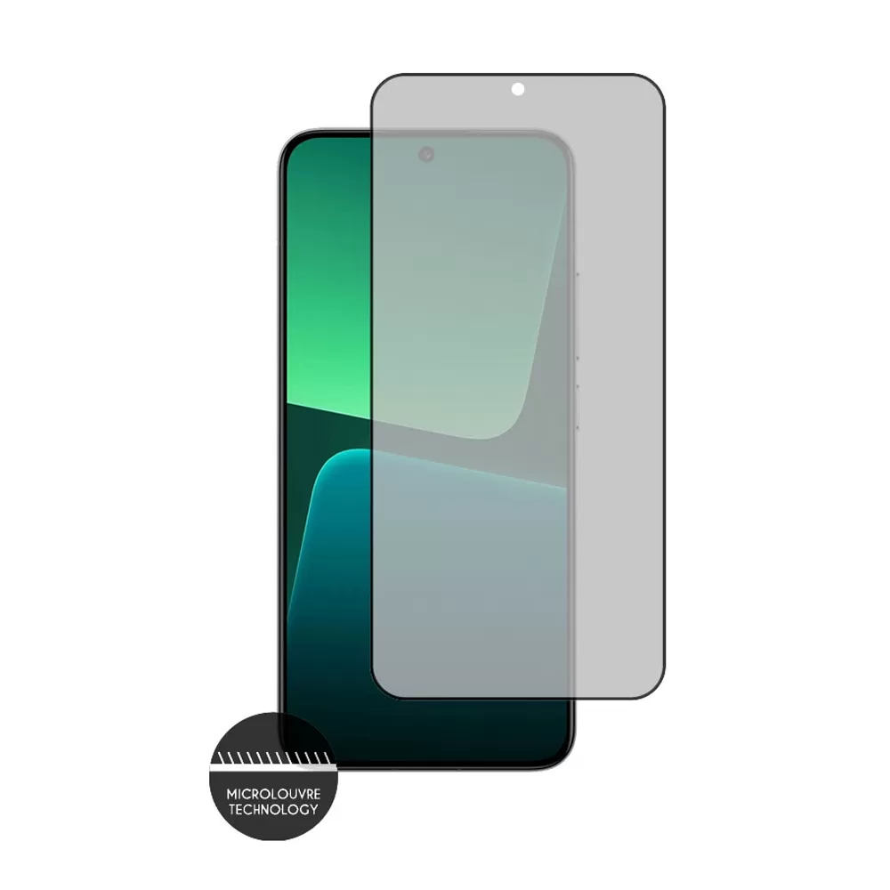 IDOL 1991 PREMIUM PRIVACY ANTISPY TEMPERED GLASS XIAOMI 13 5G 6.36in 9H 0.25mm SEMI CURVED FULL GLUE BLACK - Image 6