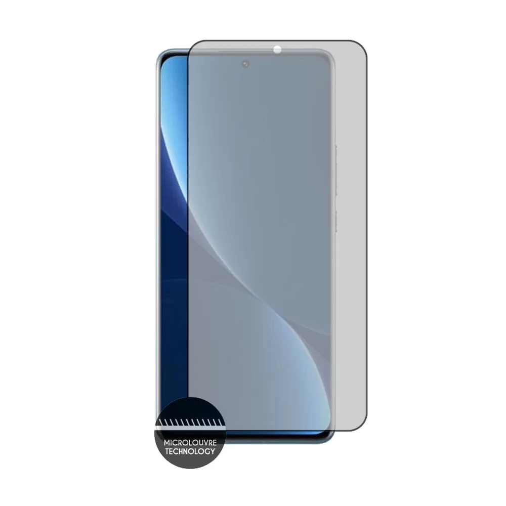IDOL 1991 PRIVACY ANTISPY TEMPERED GLASS XIAOMI 12 PRO 6.73in 9H 0.25mm 3D SEMI CURVED EDGE GLUE BLACK - Image 7