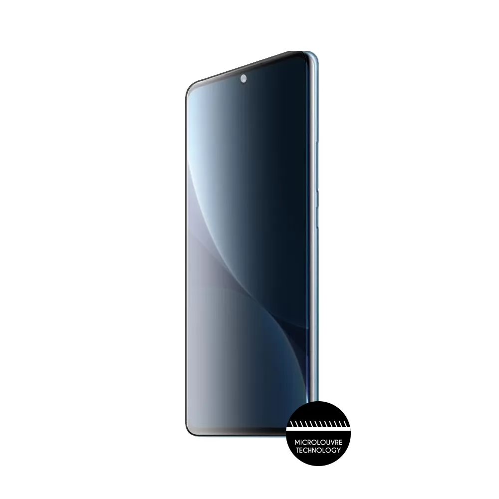 IDOL 1991 PRIVACY ANTISPY TEMPERED GLASS XIAOMI 12 PRO 6.73in 9H 0.25mm 3D SEMI CURVED EDGE GLUE BLACK - Image 6