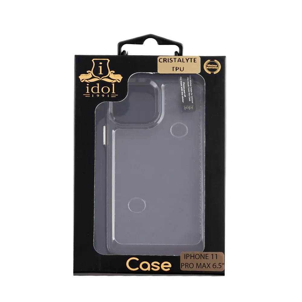 IDOL 1991 CRISTALYTE TPU ΘΗΚΗ IPHONE 11 PRO MAX 6.5in CAMERA GUARD ΔΙΑΦΑΝΗ ΓΚΡΙ - Image 2
