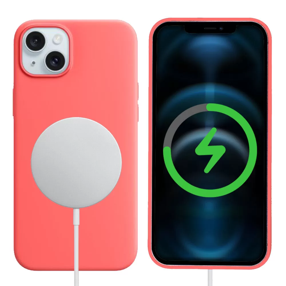 IDOL 1991 VELVET MAGSAFE TPU ΘΗΚΗ IPHONE 15 PLUS 6.7in CAMERA GUARD CORAL PINK - Image 6
