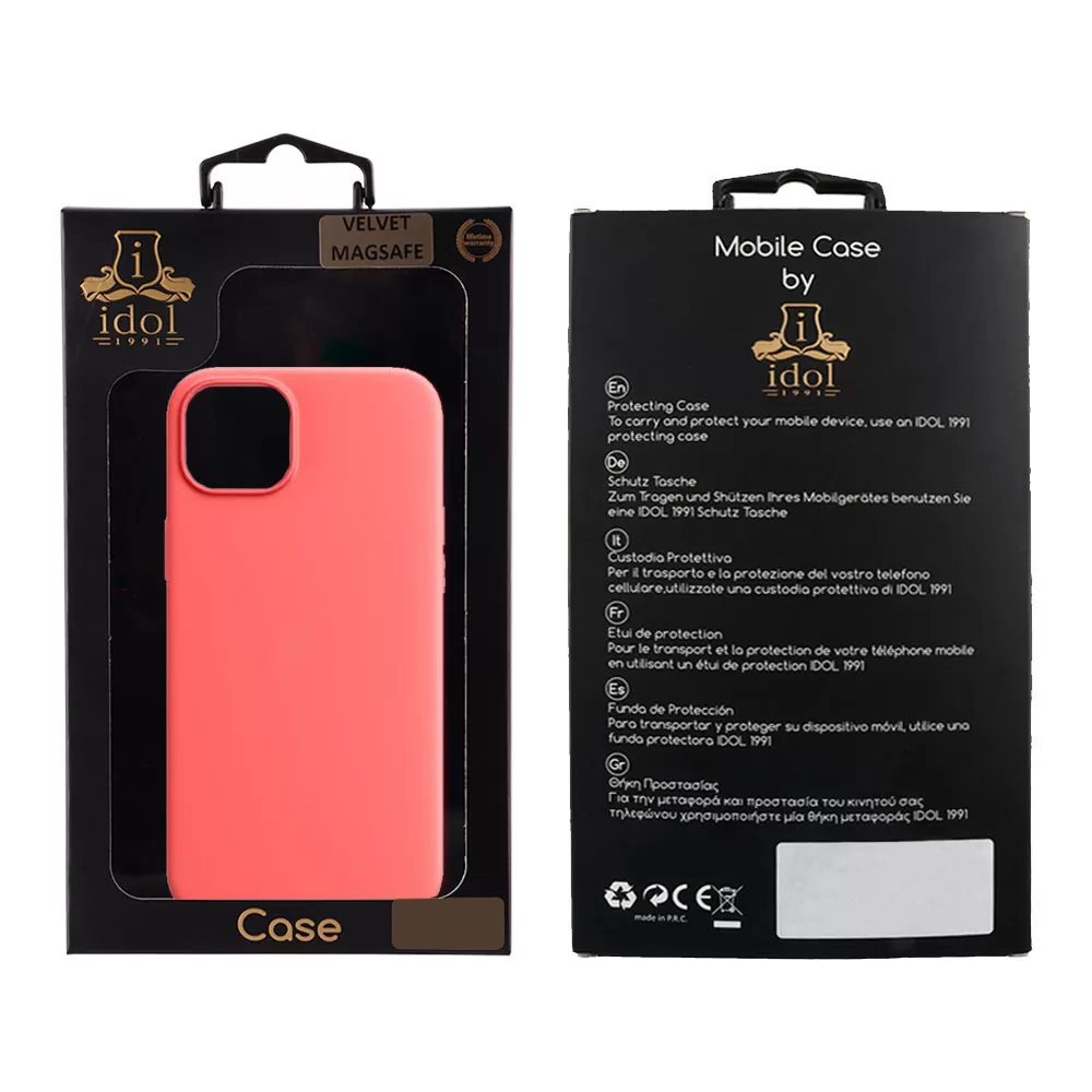 IDOL 1991 VELVET MAGSAFE TPU ΘΗΚΗ IPHONE 15 PLUS 6.7in CAMERA GUARD CORAL PINK - Image 2
