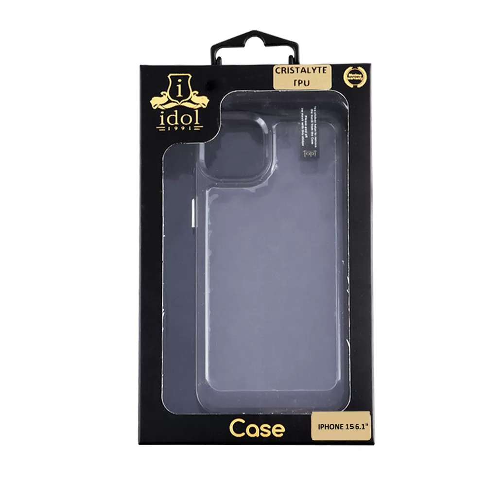 IDOL 1991 CRISTALYTE TPU ΘΗΚΗ IPHONE 15 6.1in CAMERA GUARD ΔΙΑΦΑΝΗ ΓΚΡΙ - Image 2