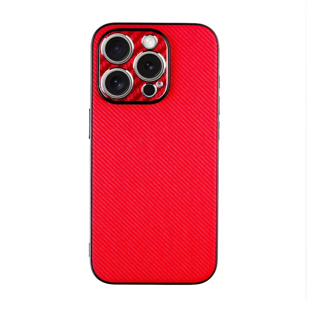 VOLTE-TEL CARBON LIFT ΘΗΚΗ IPHONE 15 PRO 6.1in  FULL CAMERA PROTECTION RED - Image 6