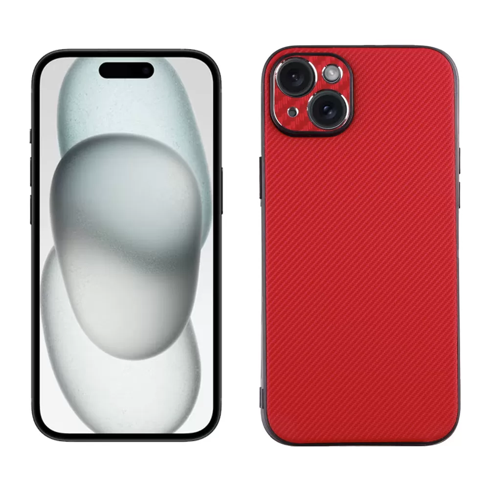 VOLTE-TEL CARBON LIFT ΘΗΚΗ IPHONE 15 PLUS 6.7in  FULL CAMERA PROTECTION RED - Image 5