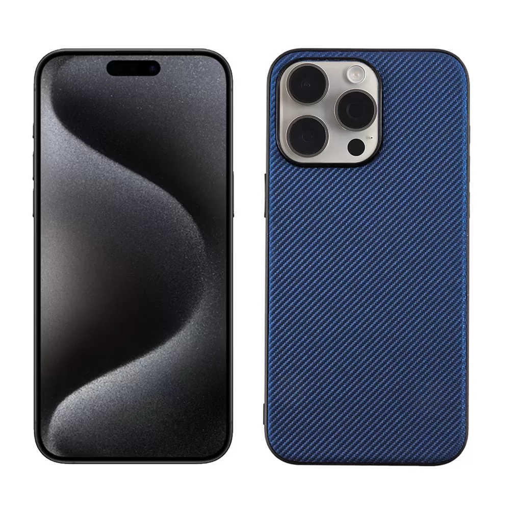 VOLTE-TEL CARBON LIFT ΘΗΚΗ IPHONE 15 PRO MAX 6.7in  CAMERA GUARD PROTECTION BLUE - Image 5