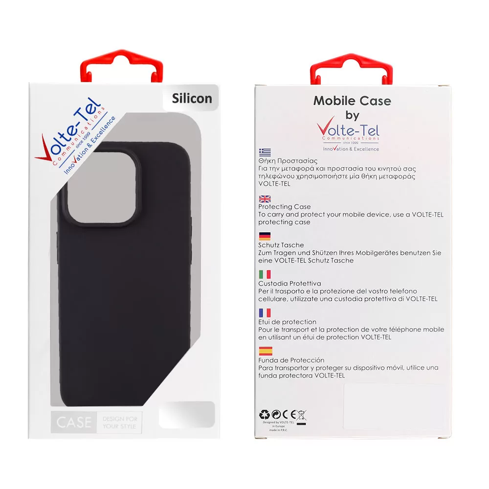 VOLTE-TEL SILICON TPU ΘΗΚΗ IPHONE 15 PRO 6.1in  CAMERA GUARD BLACK - Image 2