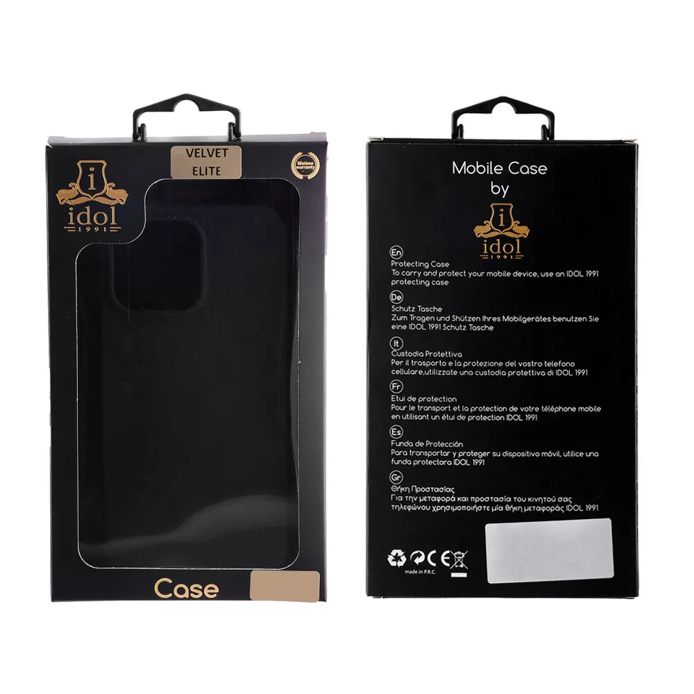 IDOL 1991 VELVET ELITE TPU ΘΗΚΗ IPHONE 15 6.1in  4 SIDE CAMERA GUARD BLACK - Image 2