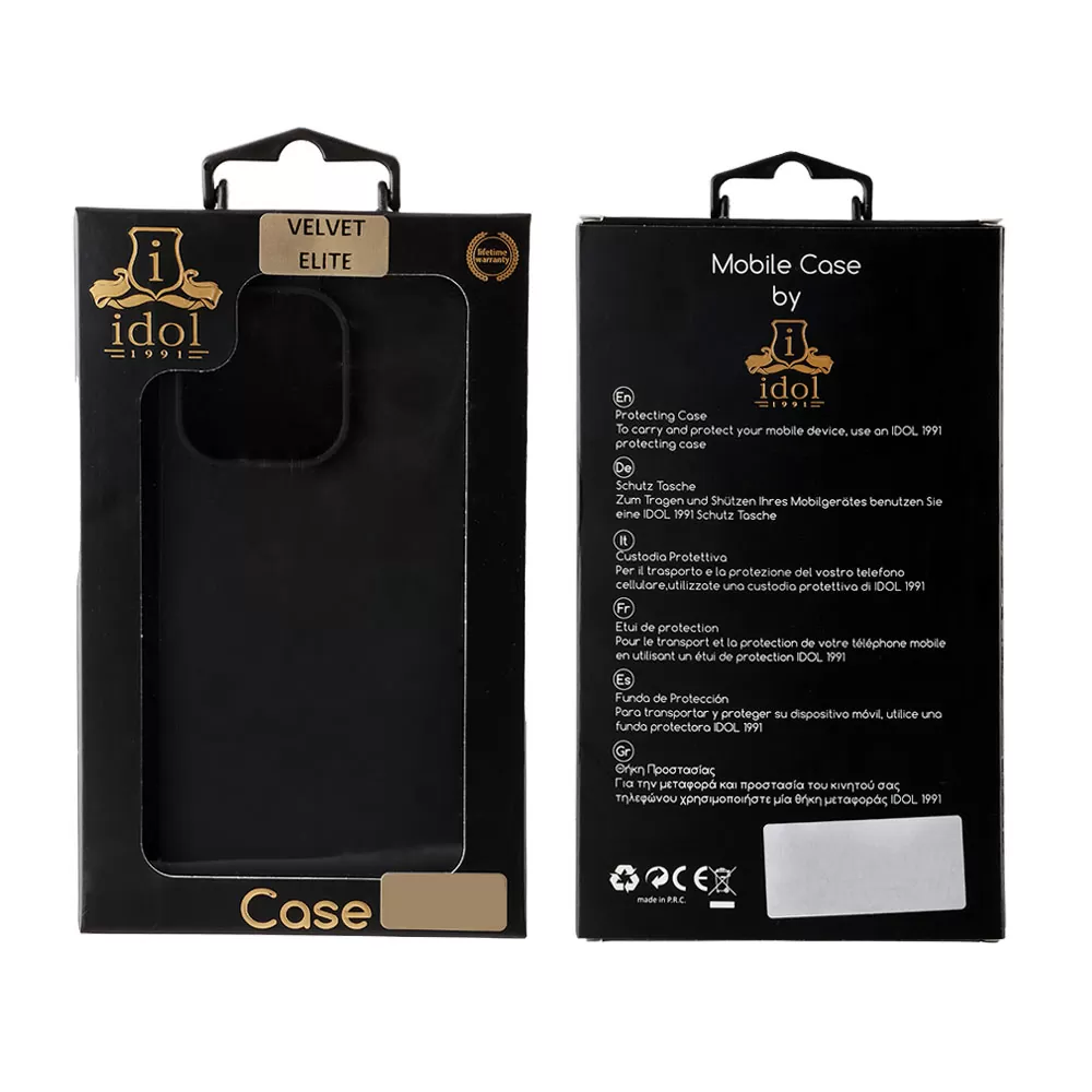 IDOL 1991 VELVET ELITE TPU ΘΗΚΗ IPHONE 15 PRO 6.1in  4 SIDE CAMERA GUARD BLACK - Image 2