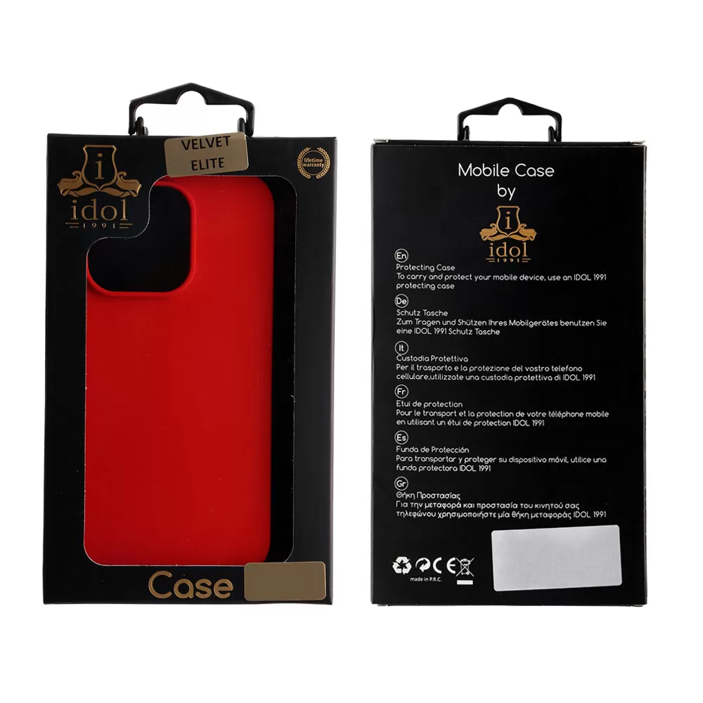 IDOL 1991 VELVET ELITE TPU ΘΗΚΗ IPHONE 15 PRO MAX 6.7in  4 SIDE CAMERA GUARD BURGUNDY - Image 2