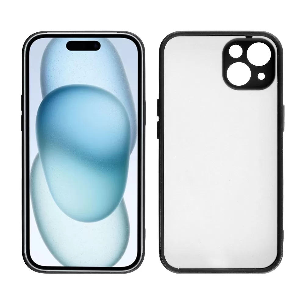LIME HARDSHELL FUSION ΘΗΚΗ IPHONE 15 6.1in  FULL CAMERA PROTECTION BLACK WITH RED KEYS - Image 6