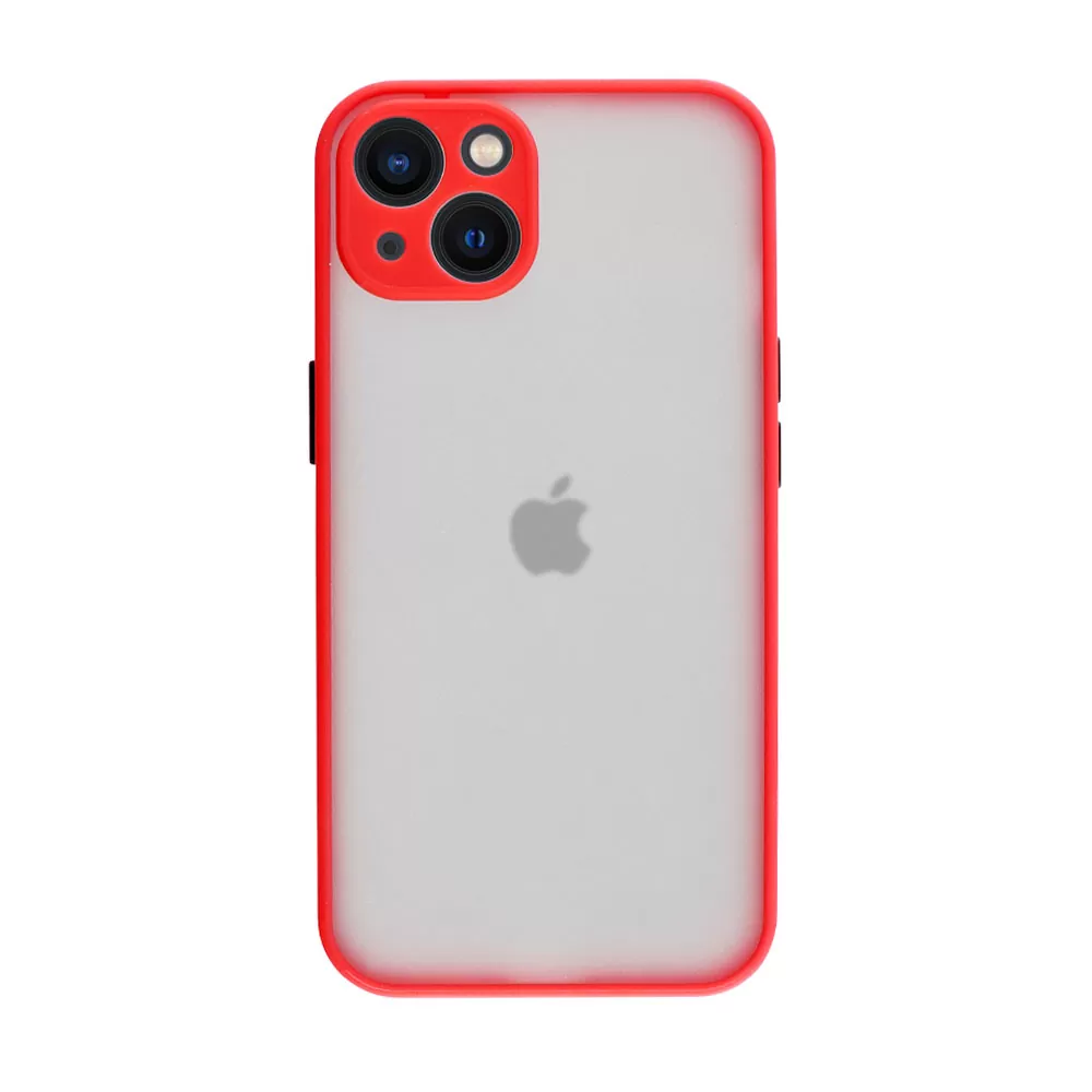 LIME HARDSHELL FUSION ΘΗΚΗ IPHONE 15 6.1in  FULL CAMERA PROTECTION RED WITH BLACK KEYS - Image 6