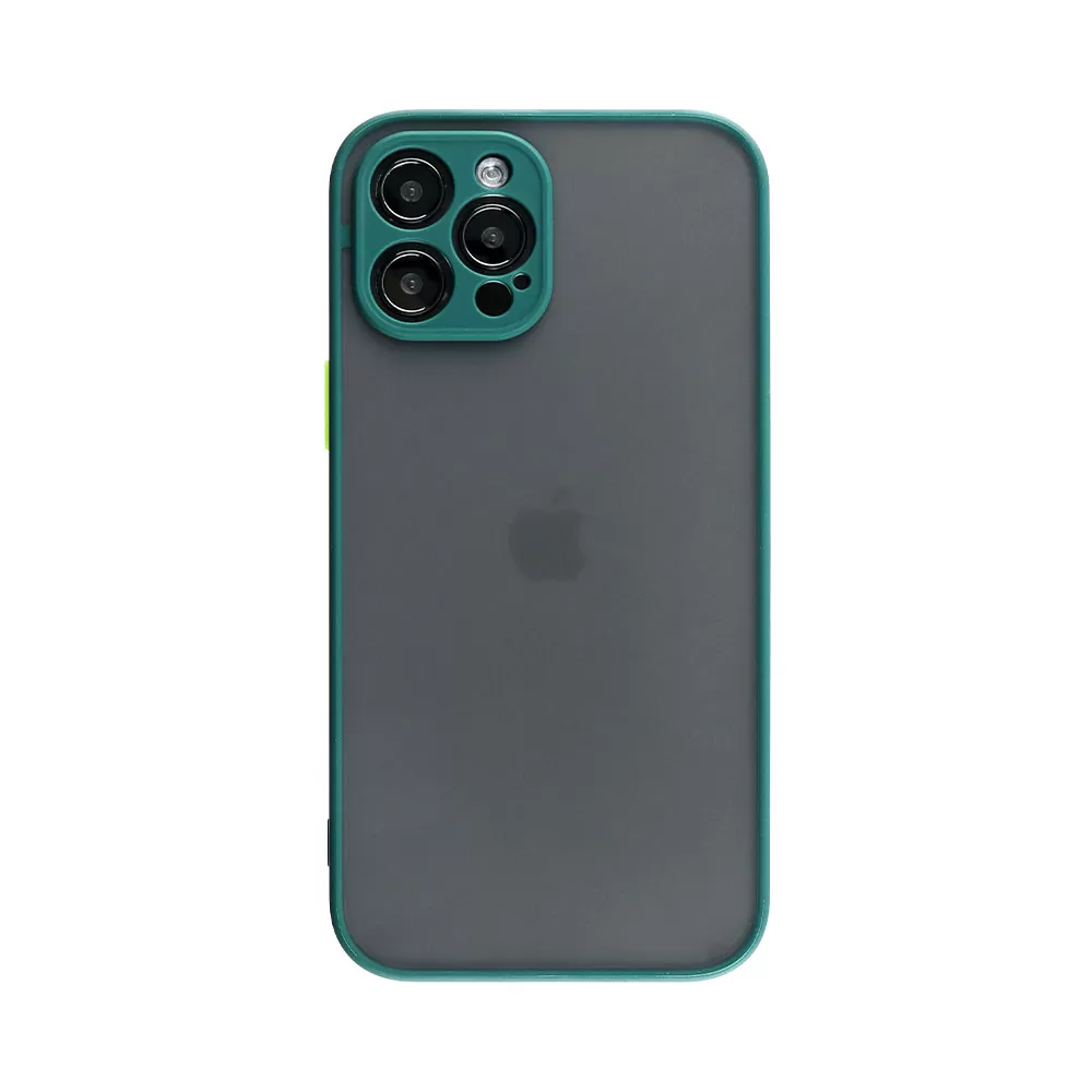 LIME HARDSHELL FUSION ΘΗΚΗ IPHONE 15 PRO 6.1in  FULL CAMERA PROTECTION GREEN WITH YELLOW KEYS - Image 6