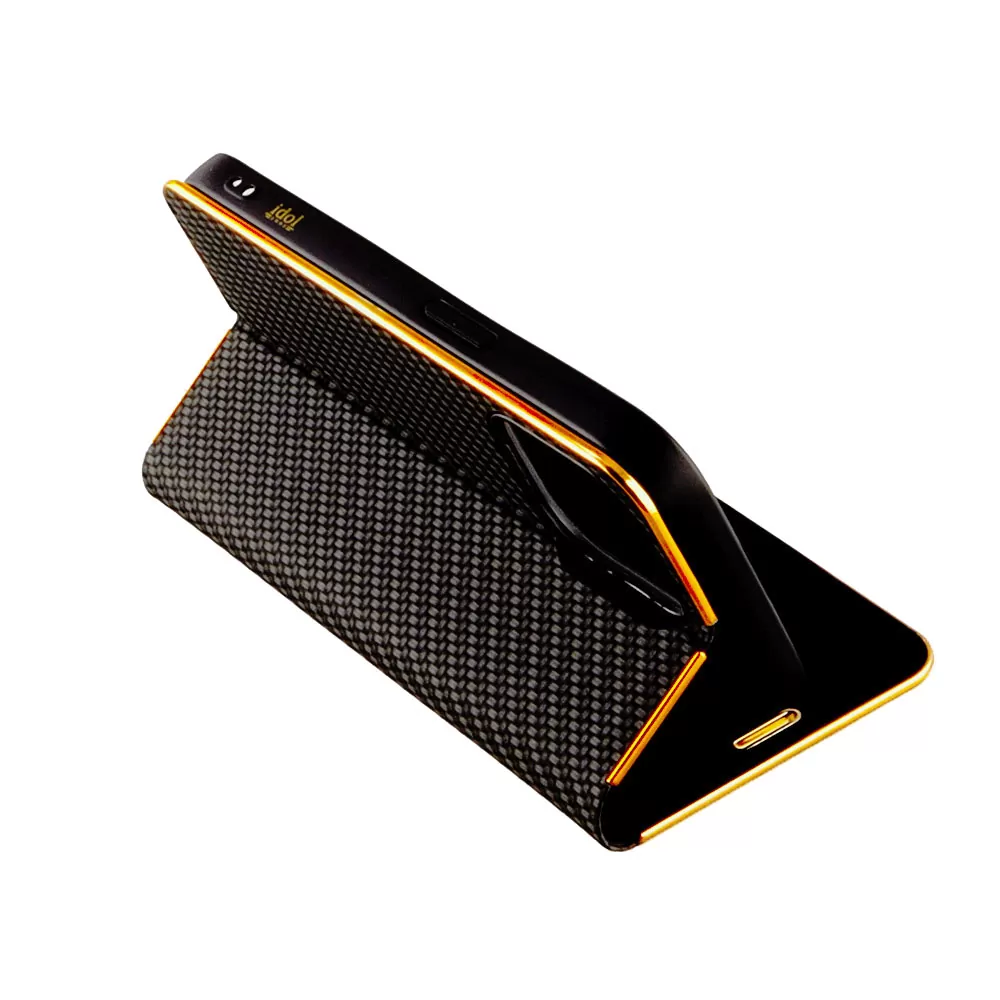 IDOL 1991 ELITE PRO ΘΗΚΗ IPHONE 15 PRO 6.1in  ANTI-RFID BOOK STAND BLACK - Image 3