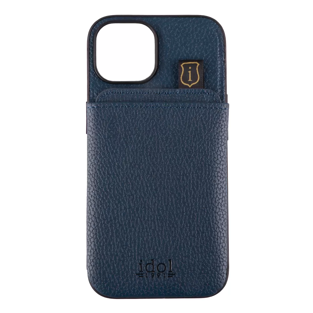 IDOL 1991 ANTI-RFID LEATHER SMART WALLET ΘΗΚΗ IPHONE 15 6.1in CAMERA GUARD BLUE - Image 7