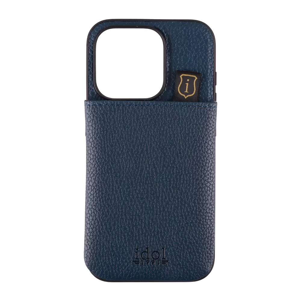 IDOL 1991 ANTI-RFID LEATHER SMART WALLET ΘΗΚΗ IPHONE 15 PRO MAX 6.7in CAMERA GUARD BLUE - Image 7