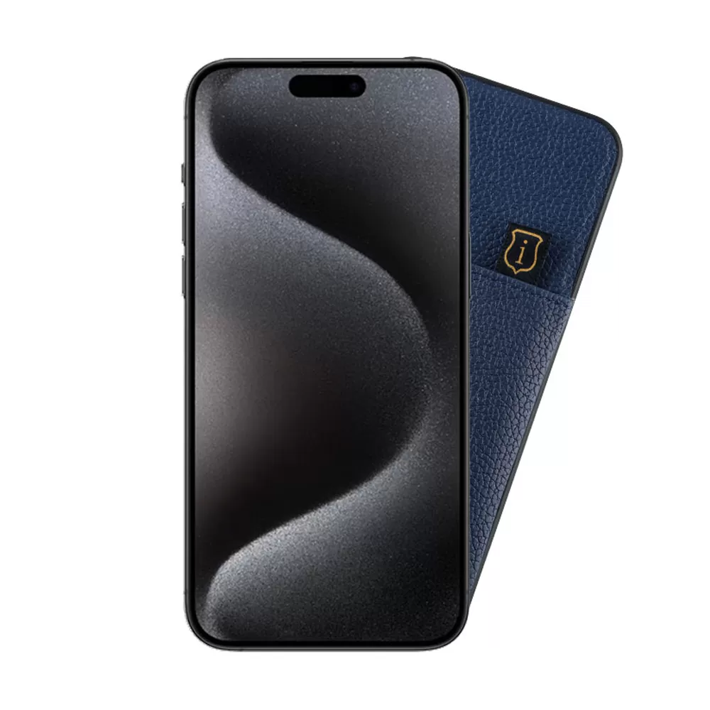 IDOL 1991 ANTI-RFID LEATHER SMART WALLET ΘΗΚΗ IPHONE 15 PRO MAX 6.7in CAMERA GUARD BLUE - Image 5