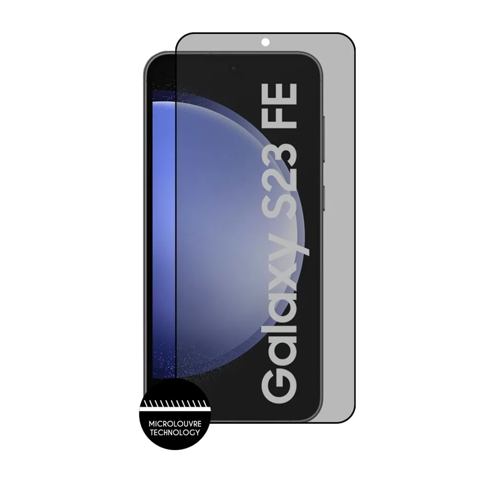 IDOL 1991 PRIVACY ANTISPY TEMPERED GLASS SAMSUNG S23 FE 6.4in 9H 0.25mm SEMI CURVED FULL GLUE BLACK - Image 6