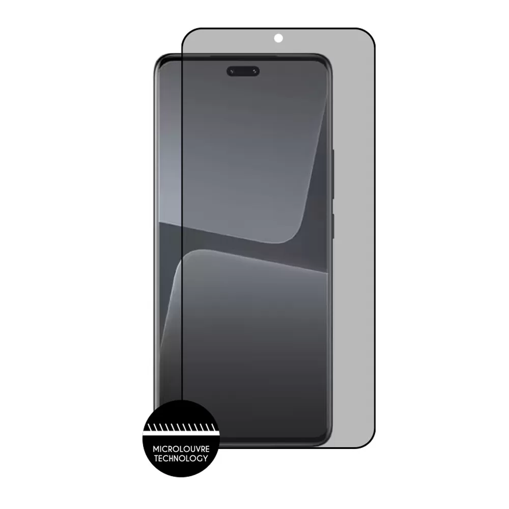 IDOL 1991 PRIVACY ANTISPY TEMPERED GLASS XIAOMI 13 LITE 6.55in 9H 0.25mm 3D SEMI CURVED EDGE GLUE BLACK - Image 6