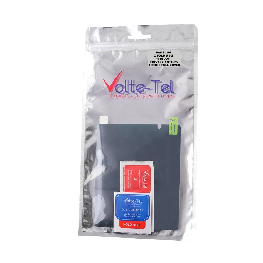 VOLTE-TEL PRIVACY ANTISPY TPU SOFT FILM SAMSUNG Z FOLD 5 5G F946 7.6in 9H 0.20mm INSIDE FULL COVER - Image 2