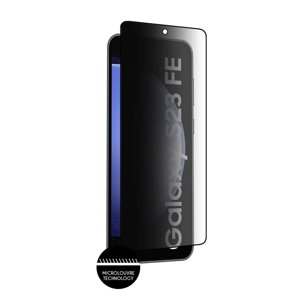 IDOL 1991 PREMIUM PRIVACY ANTISPY TEMPERED GLASS SAMSUNG S23 FE 6.4in 9H 0.25mm SEMI CURVED FULL GLUE BLACK - Image 7