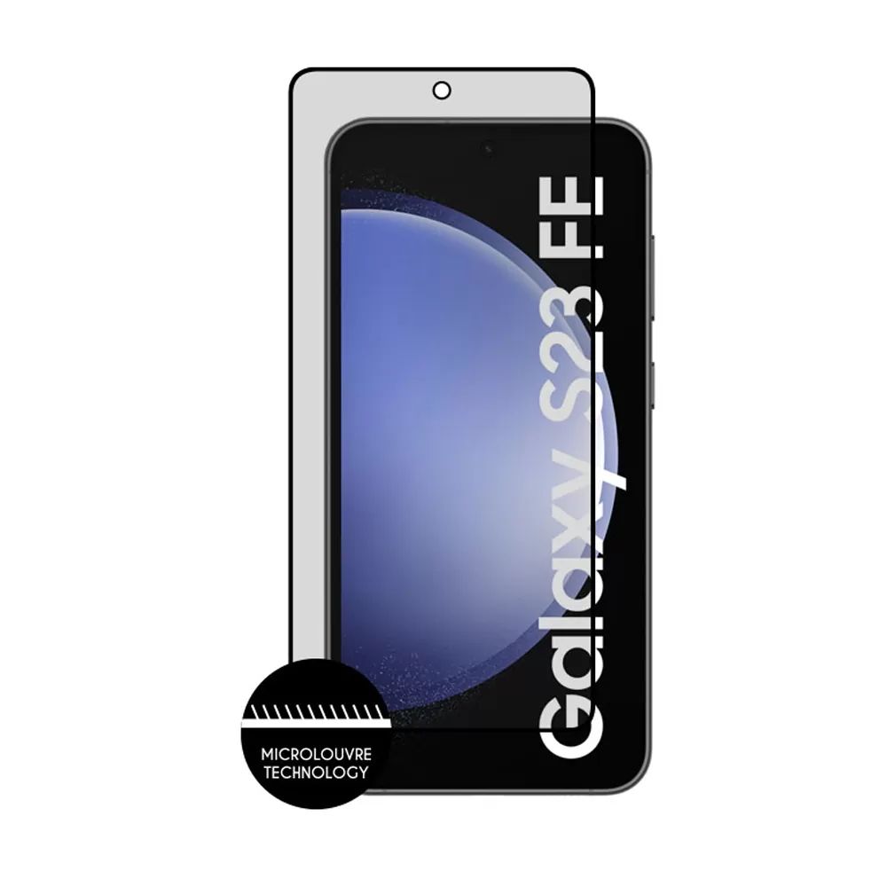 IDOL 1991 PREMIUM PRIVACY ANTISPY TEMPERED GLASS SAMSUNG S23 FE 6.4in 9H 0.25mm SEMI CURVED FULL GLUE BLACK - Image 6