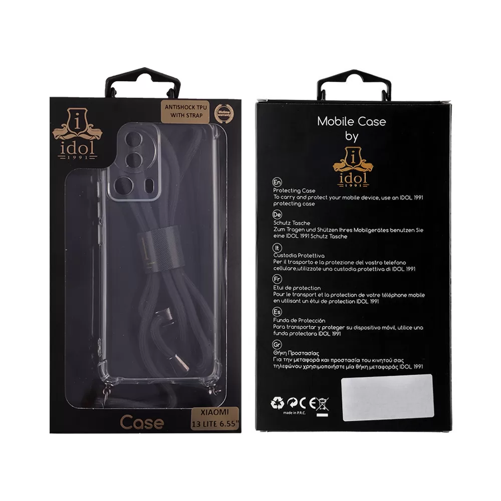 IDOL 1991 ANTISHOCK AIR TPU ΘΗΚΗ XIAOMI 13 LITE 6.55in  WITH STRAP FULL CAMERA PROTECTION ΔΙΑΦΑΝΗ - Image 2