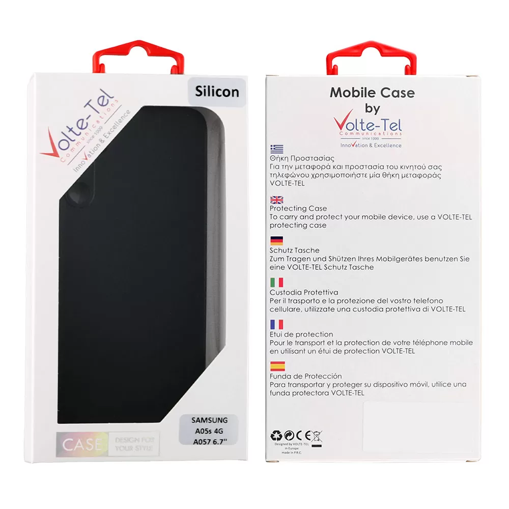 VOLTE-TEL SILICON TPU ΘΗΚΗ SAMSUNG A05s 4G A057/F14 4G E145 6.7in  FULL CAMERA PROTECTION BLACK - Image 2