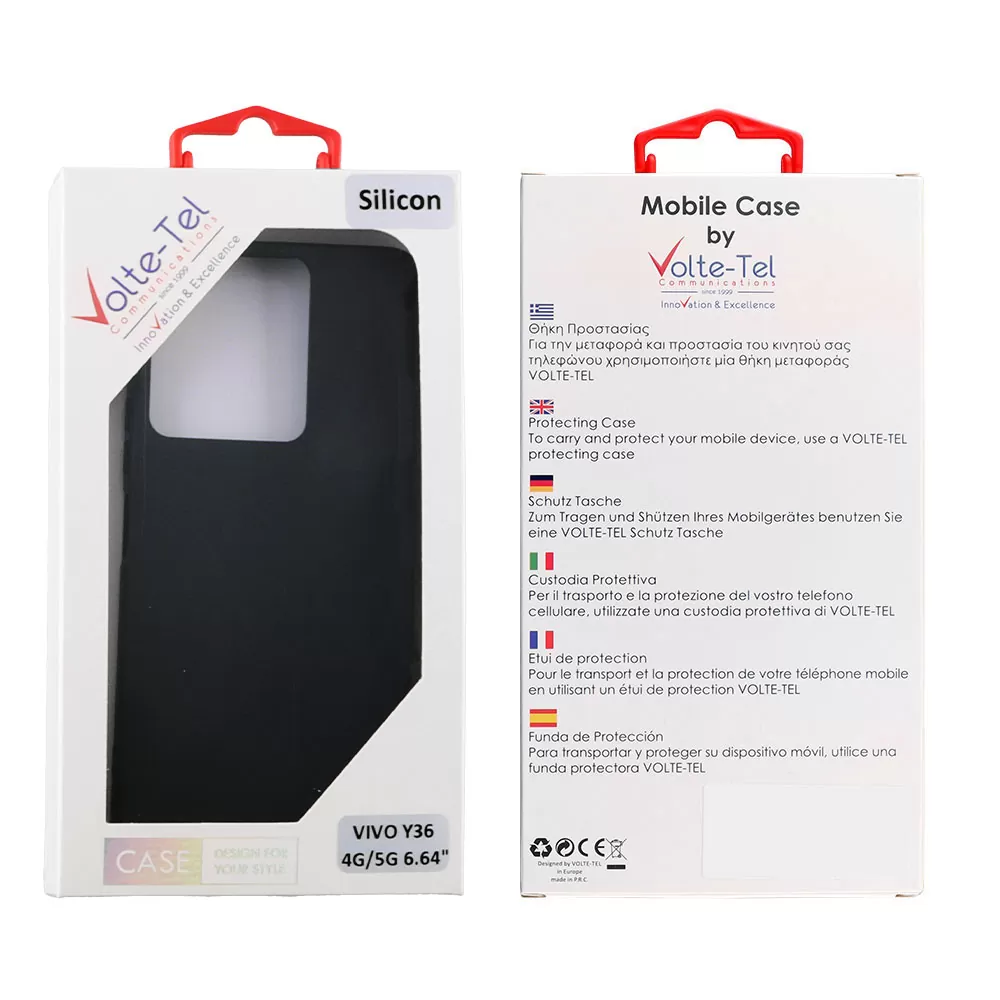 VOLTE-TEL SILICON TPU ΘΗΚΗ VIVO Y36 4G/5G 6.64in  CAMERA GUARD BLACK - Image 2