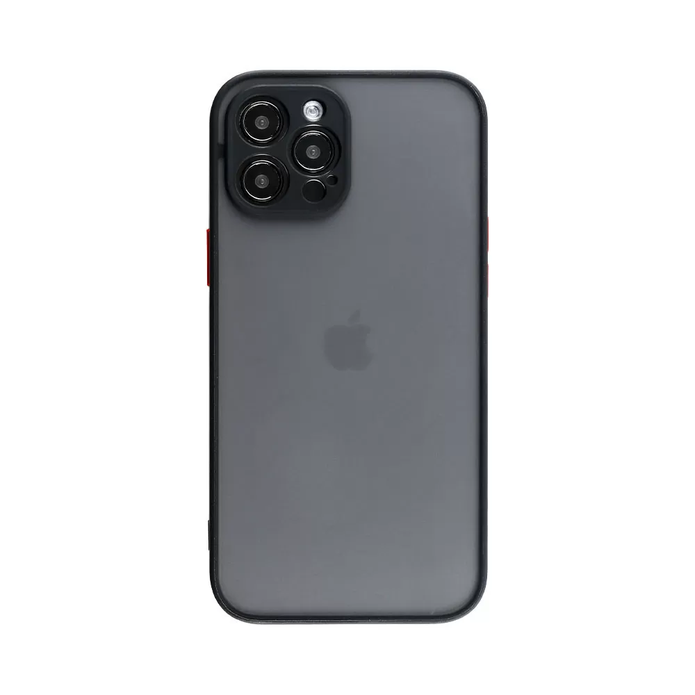 LIME HARDSHELL FUSION ΘΗΚΗ IPHONE 14 PLUS 6.7in  FULL CAMERA PROTECTION BLACK WITH RED KEYS - Image 7