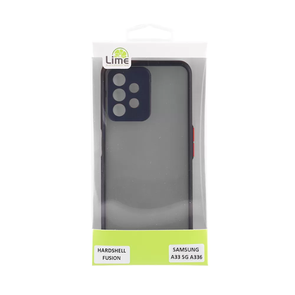 LIME HARDSHELL FUSION ΘΗΚΗ SAMSUNG A34 5G A346 6.6in  FULL CAMERA PROTECTION BLACK WITH RED KEYS - Image 3