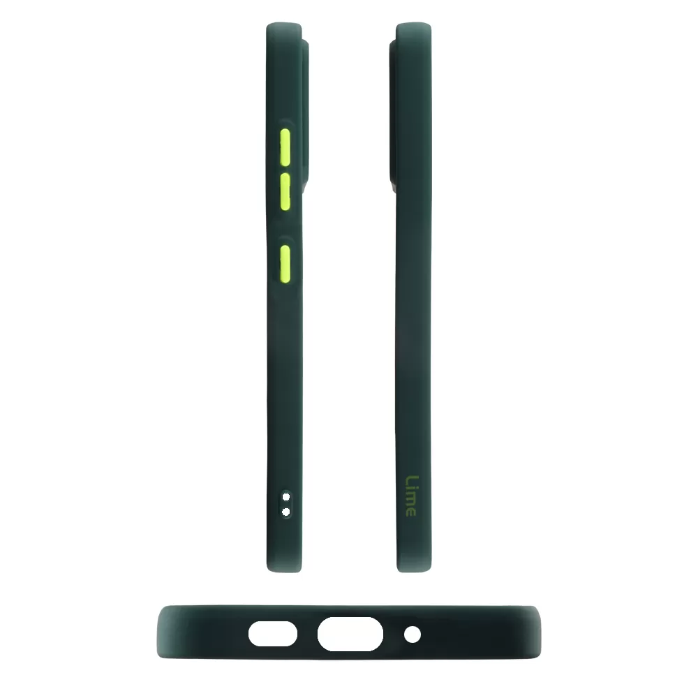 LIME HARDSHELL FUSION ΘΗΚΗ SAMSUNG A34 5G A346 6.6in  FULL CAMERA PROTECTION GREEN WITH YELLOW KEYS - Image 6