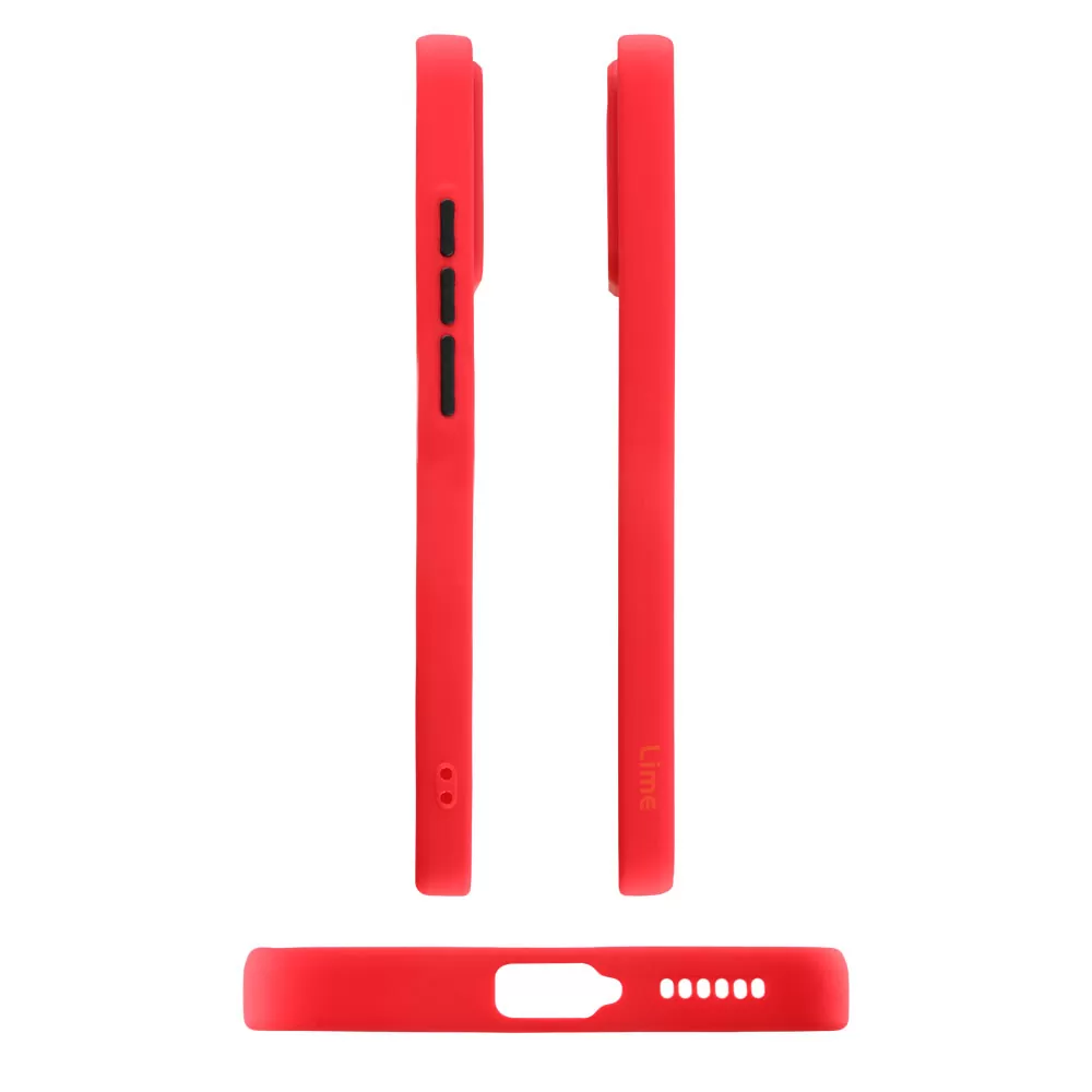 LIME HARDSHELL FUSION ΘΗΚΗ SAMSUNG A34 5G A346 6.6in  FULL CAMERA PROTECTION RED WITH BLACK KEYS - Image 5