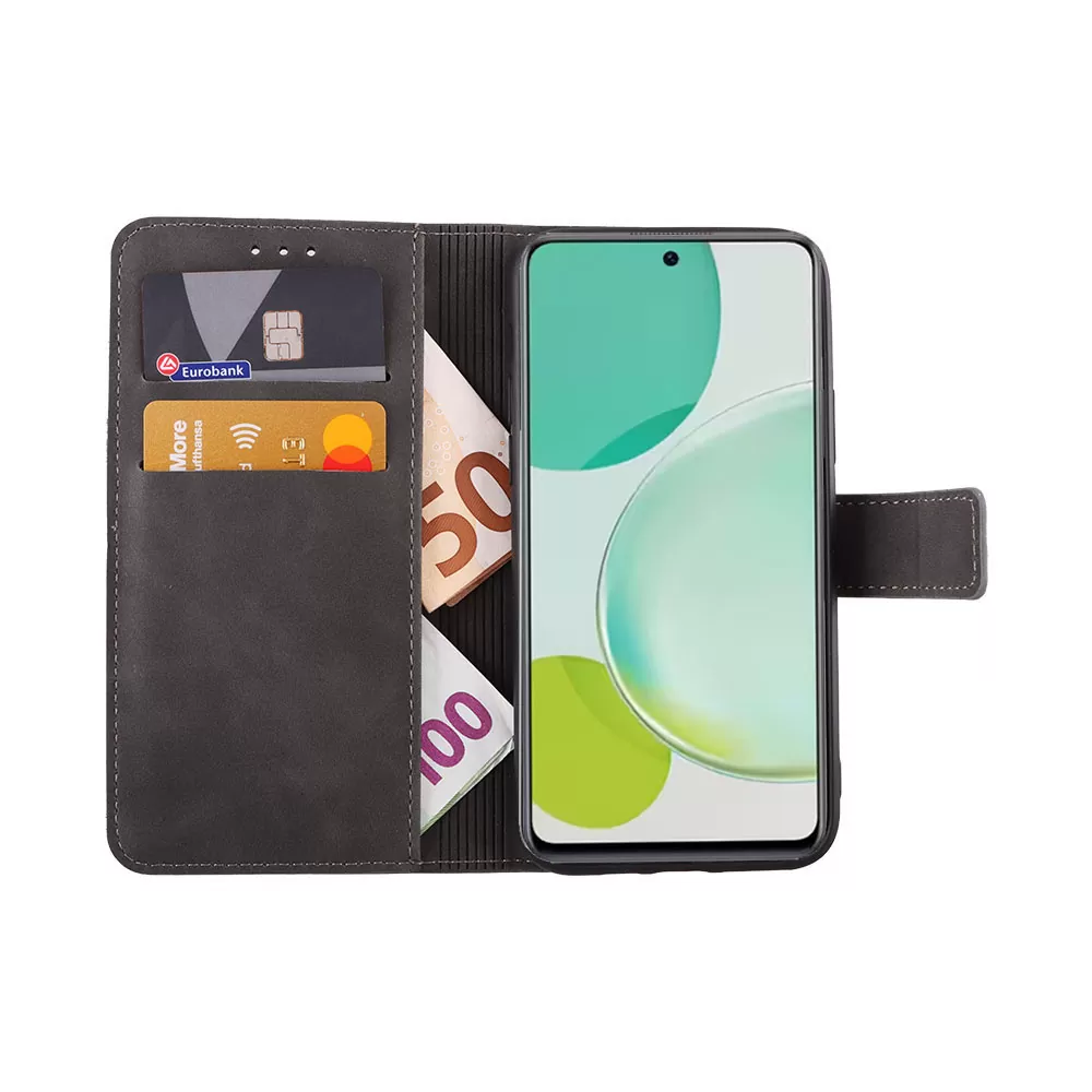 LIME ESSENTIAL ΘΗΚΗ HUAWEI NOVA 11i 6.8in  MAGNET BOOK STAND CLIP GREY - Image 5
