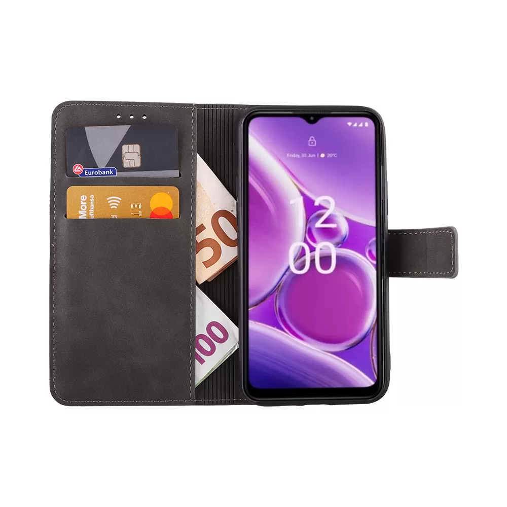 LIME ESSENTIAL ΘΗΚΗ NOKIA G42 6.56in  MAGNET BOOK STAND CLIP GREY - Image 5