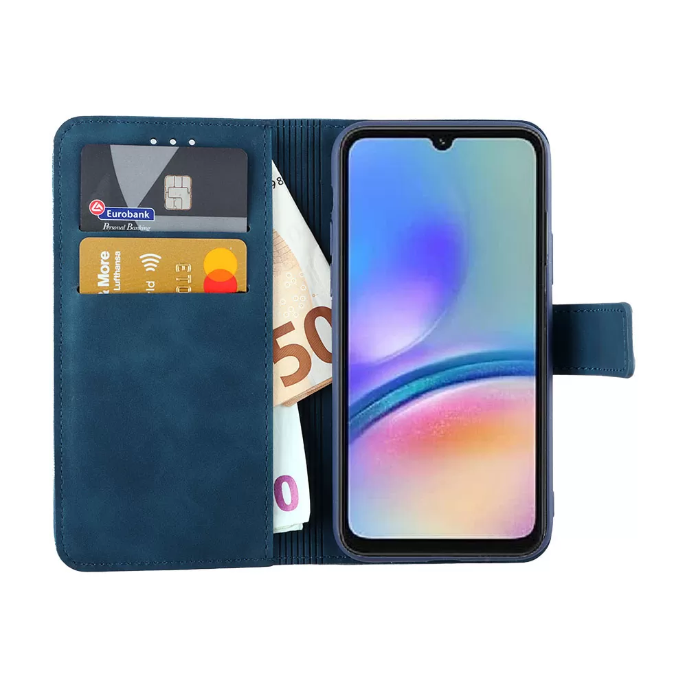 LIME ESSENTIAL ΘΗΚΗ SAMSUNG A05s 4G A057/F14 4G E145 6.7in  MAGNET BOOK STAND CLIP DARK BLUE - Image 5