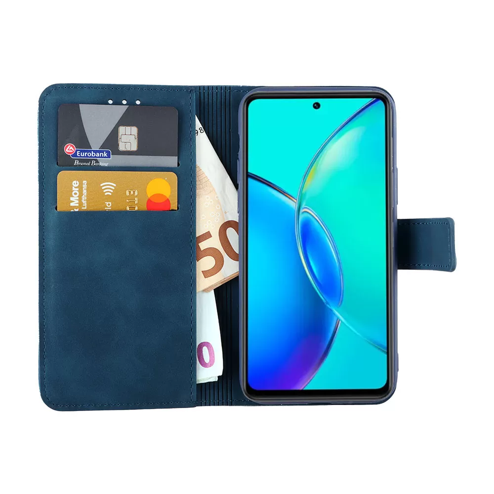 LIME ESSENTIAL ΘΗΚΗ VIVO Y36 4G/5G 6.64in  MAGNET BOOK STAND CLIP DARK BLUE - Image 5