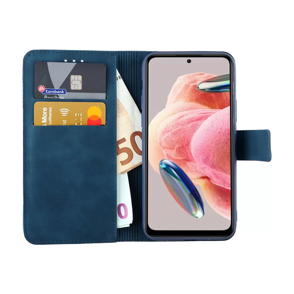 LIME ESSENTIAL ΘΗΚΗ XIAOMI REDMI NOTE 12 4G 6.67in  MAGNET BOOK STAND CLIP DARK BLUE - Image 5