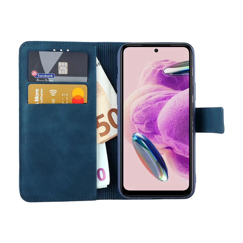 LIME ESSENTIAL ΘΗΚΗ XIAOMI REDMI NOTE 12S 6.43in  MAGNET BOOK STAND CLIP DARK BLUE - Image 5