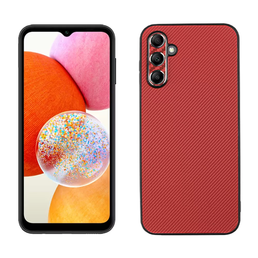 VOLTE-TEL CARBON LIFT ΘΗΚΗ SAMSUNG A14 4G A145/A14 5G A146 6.6in  FULL CAMERA PROTECTION RED - Image 5