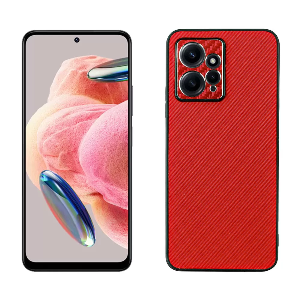 VOLTE-TEL CARBON LIFT ΘΗΚΗ XIAOMI REDMI NOTE 12 4G 6.67in  FULL CAMERA PROTECTION RED - Image 5