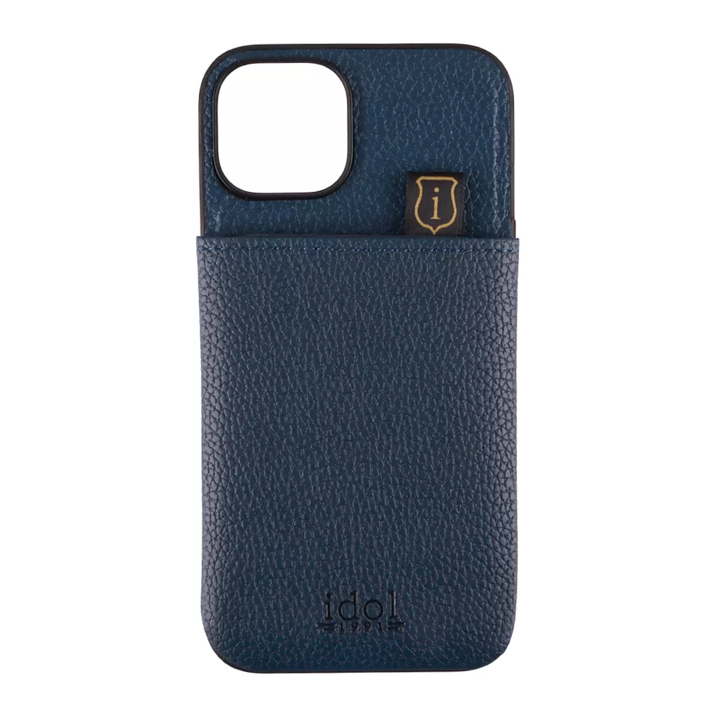 IDOL 1991 ΘΗΚΗ IPHONE 14 6.1" ANTI-RFID LEATHER SMART WALLET CAMERA GUARD BLUE - Image 7