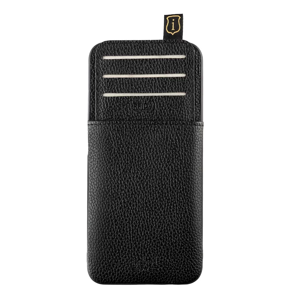 IDOL 1991 ΘΗΚΗ IPHONE 14 PLUS 6.7" ANTI-RFID LEATHER SMART WALLET CAMERA GUARD BLACK - Image 3