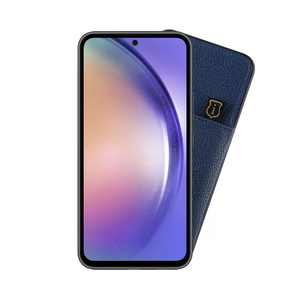 IDOL 1991 ANTI-RFID LEATHER SMART WALLET ΘΗΚΗ SAMSUNG A54 5G A546 6.4in CAMERA GUARD BLUE - Image 5