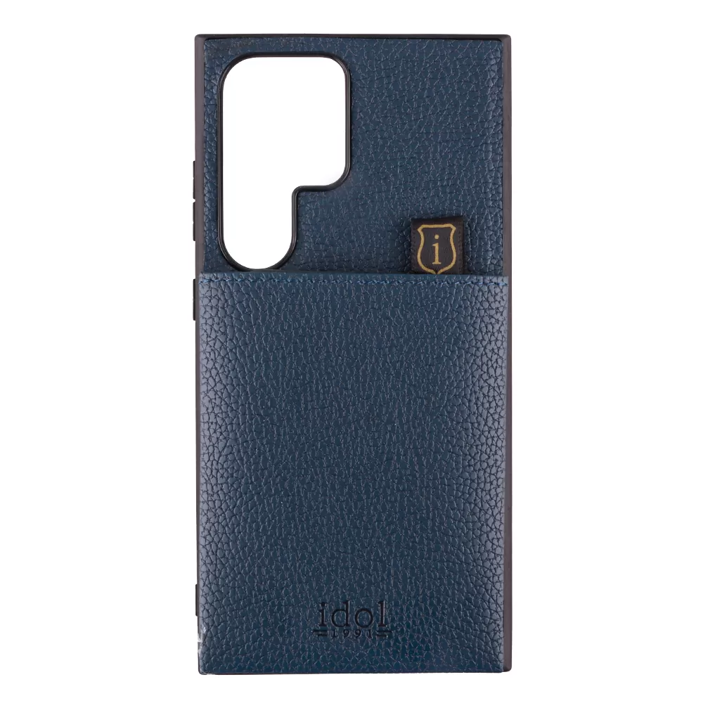 IDOL 1991 ANTI-RFID LEATHER SMART WALLET ΘΗΚΗ SAMSUNG S23 ULTRA 5G S918 6.8in CAMERA GUARD BLUE - Image 7