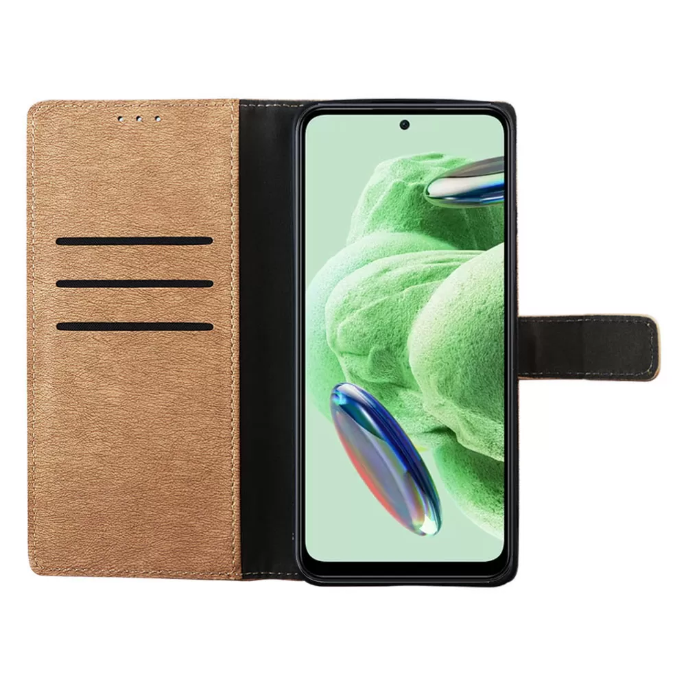VOLTE-TEL ALLURE ΘΗΚΗ XIAOMI REDMI NOTE 12 5G 6.67in  MAGNET BOOK STAND CLIP GOLD - Image 5