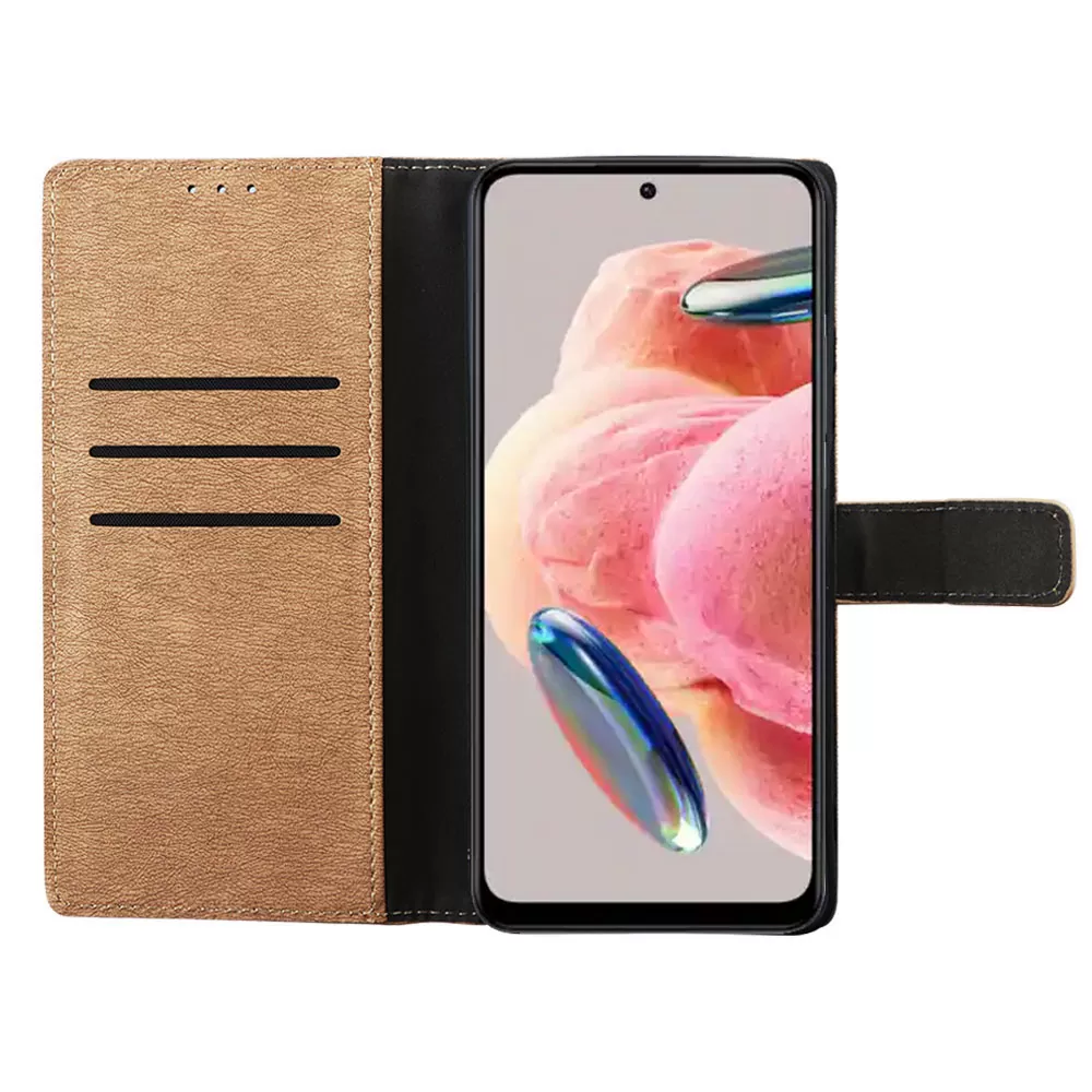 VOLTE-TEL ALLURE ΘΗΚΗ XIAOMI REDMI NOTE 12 4G 6.67in  MAGNET BOOK STAND CLIP GOLD - Image 5
