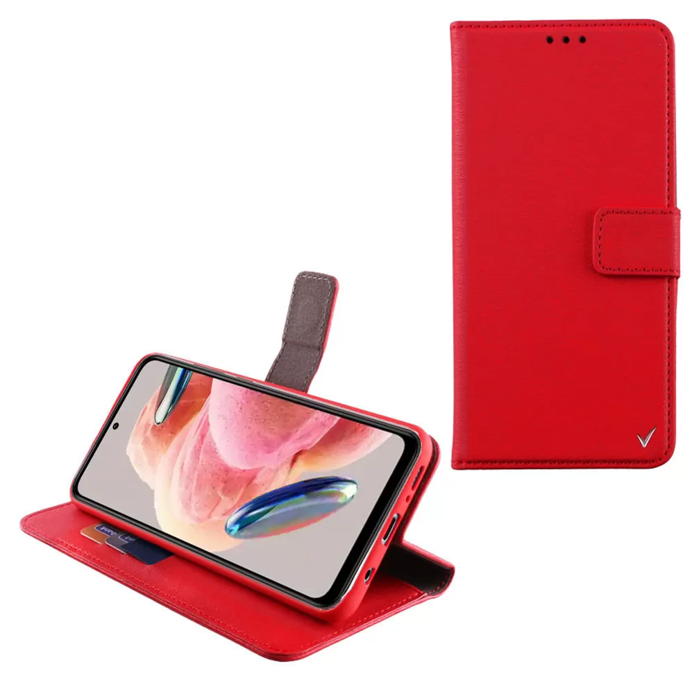 VOLTE-TEL ALLURE ΘΗΚΗ XIAOMI REDMI NOTE 12 4G 6.67in  MAGNET BOOK STAND CLIP RED - Image 5